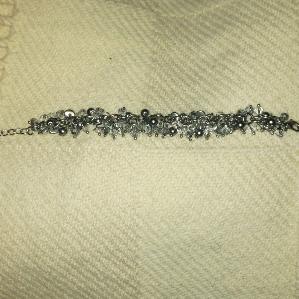 Crystal pearl bracelet